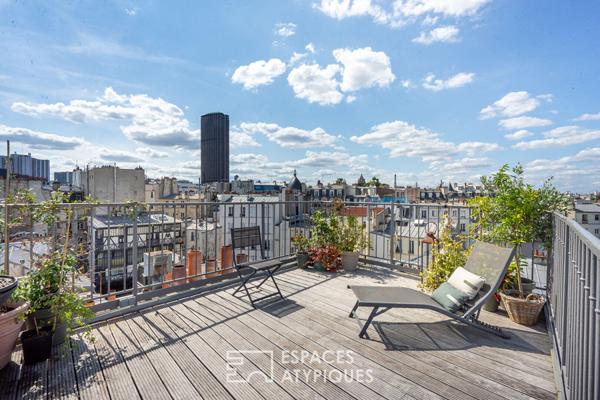 Appartement dernier étage, Rooftop et terrasse