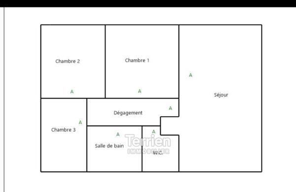 Appartement hyper centre de 72 m² Savennières (49170)