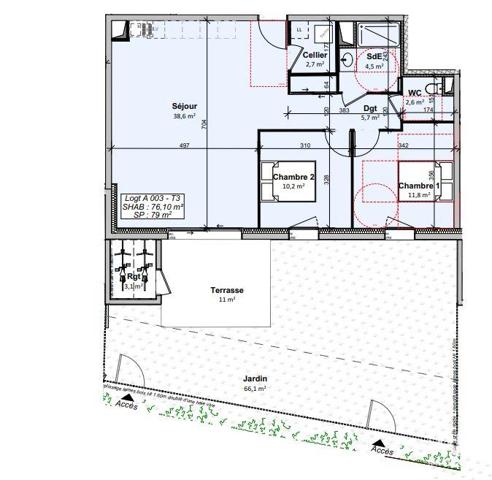 Appartement à vendre 3 pièces 76 m² Givrand
