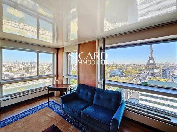 Vue Tour Eiffel, étage élevé, 5 pièces