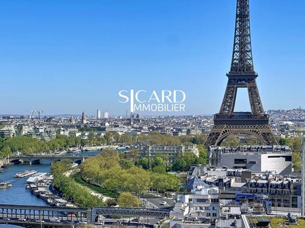 Vue Tour Eiffel, étage élevé, 5 pièces