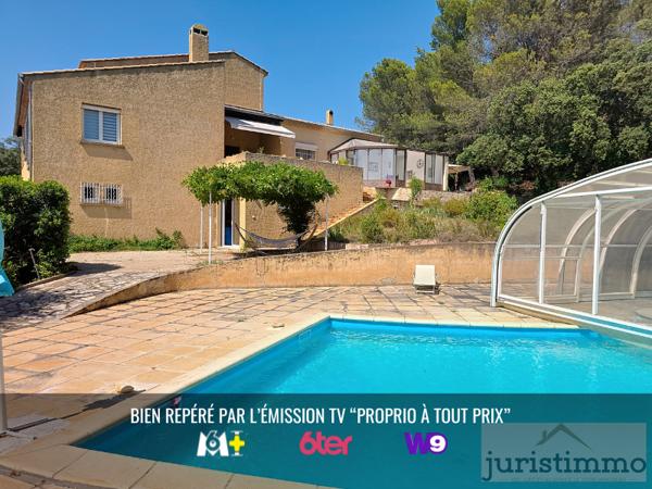Châteauneuf-de-Gadagne (84470) Vue à couper le souffle ! Propriété en colline avec piscine, dépendances et double habitation possible