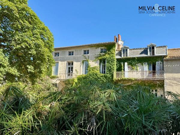 Propriete à vendre 32 pièces proche de CARCASSONNE (11) 2 habitations 522m2+ parc 2,82 hectares + dépendances
