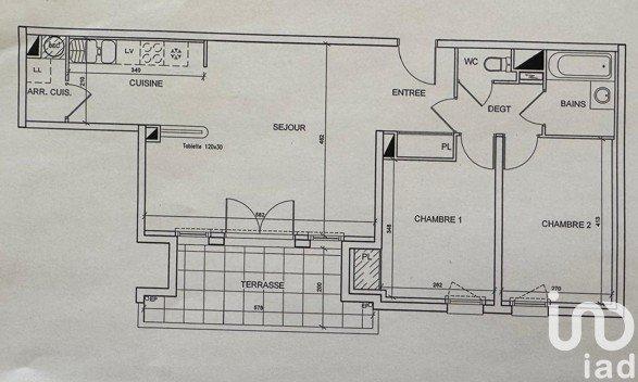 Appartement 3 pièces de 69 m² à Pornichet (44380)