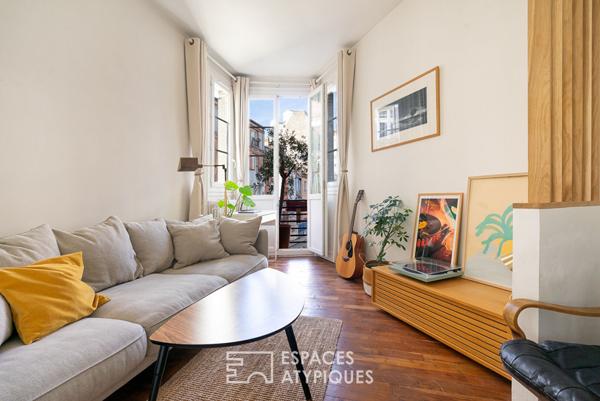 Appartement lumineux à l’esprit campagne chic