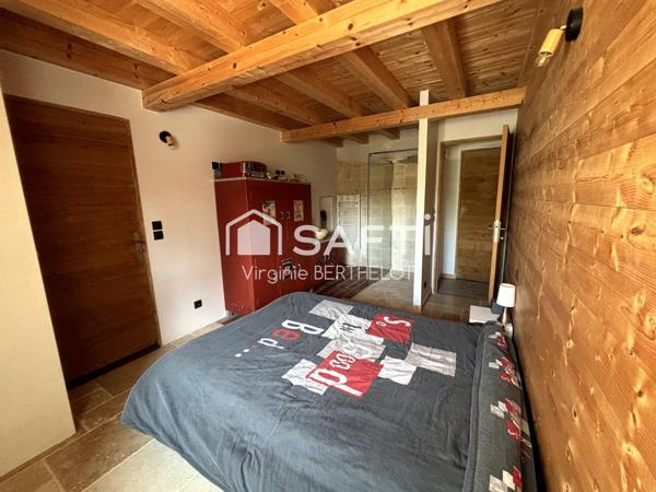 BEL ENSEMBLE IMMOBILIER COMPOSE DE 2 MAISONS EN PIERRE  A  AIFFRES !