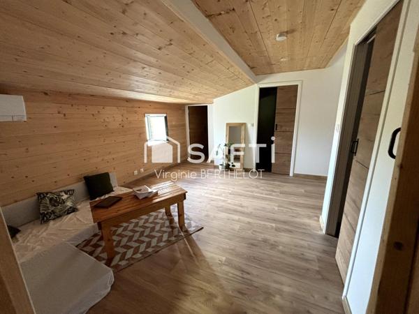 BEL ENSEMBLE IMMOBILIER COMPOSE DE 2 MAISONS EN PIERRE  A  AIFFRES !