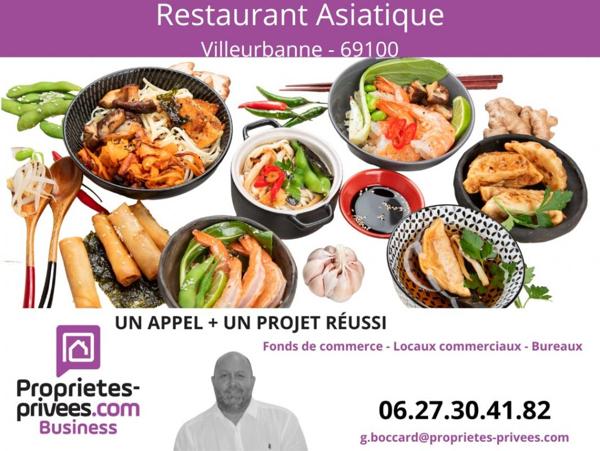 VILLEURBANNE - RESTAURANT 30 COUVERTS