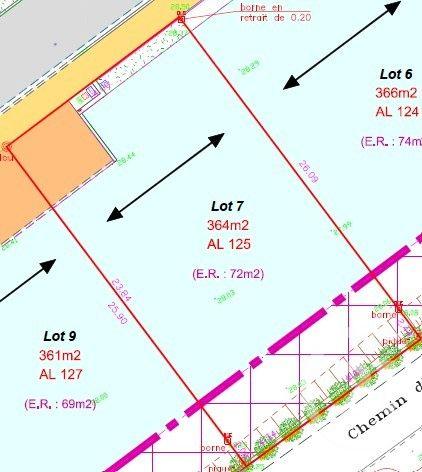 Terrain à vendre  364 m2 CHATEAURENARD - 13