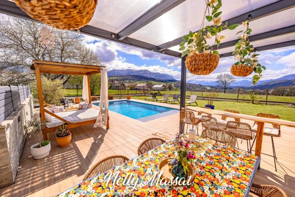 Villa récente à La Biolle - vue dégagée, piscine, 5 chambres - 205 M2 habitable