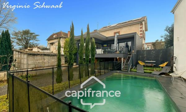 HABAS (40) Maison de caractère rénovée – DPE B, piscine chauffée, 6 suites parentales