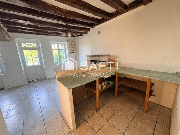 Maison de 42m² avec un terrain en face de 595m²