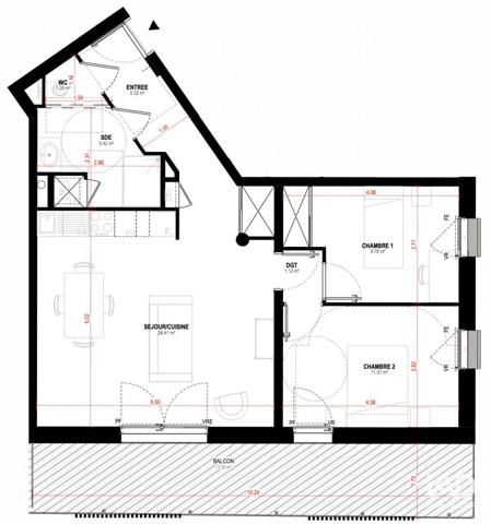 Appartement à vendre 3 pièces 62 m² Saint-Nazaire