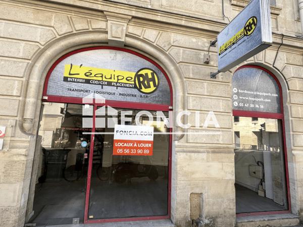 Location Local commercial 1 pièce 43.66 m² - 57 COURS PASTEUR Bordeaux 33000