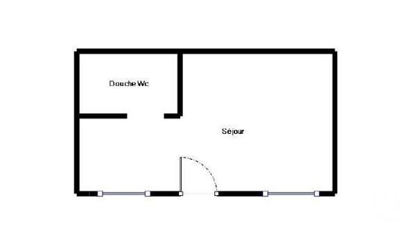 Appartement F1 à vendre  1 pièce - 10,48 m 2   PARIS  - 75020