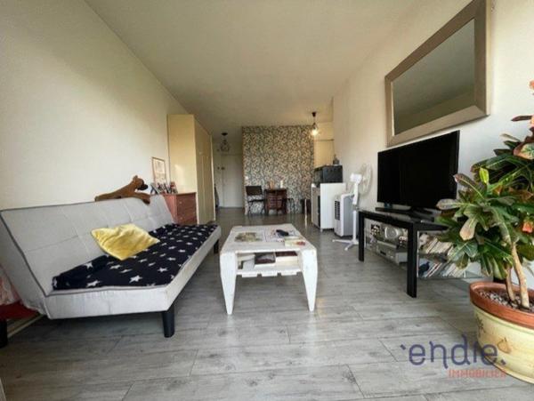 Studio avec loggia dans Résidence sécurisée avec espaces verts et piscine.