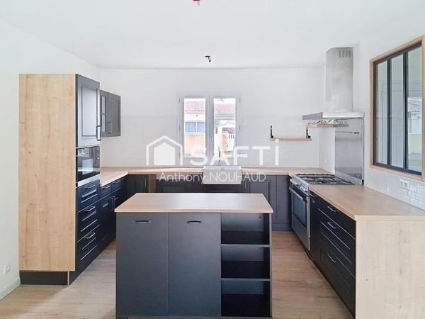 Maison plain-pied, 3 ch, proche commerces,