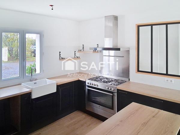 Maison plain-pied, 3 ch, proche commerces,