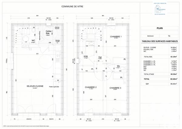 Maison à vendre 4 pièces 83 m² Vitré