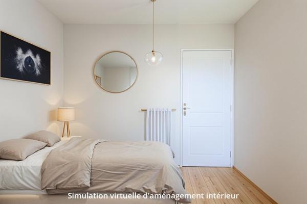 T3 traversant lumineux avec balcons