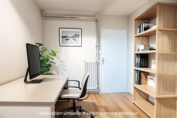 T3 traversant lumineux avec balcons