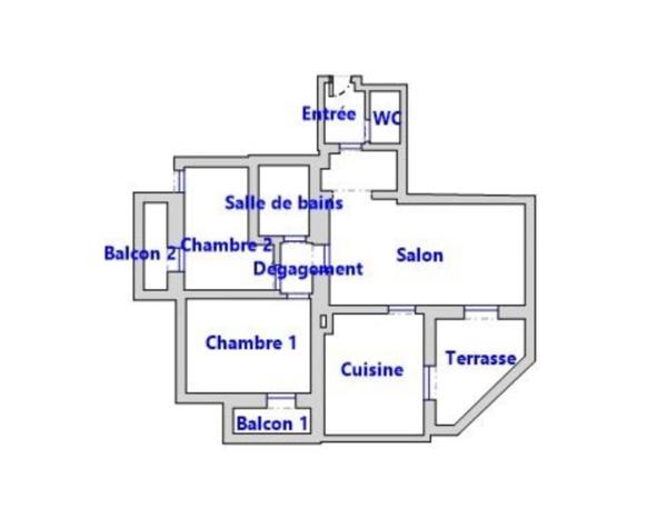 Appartement T3  vue mer- Petite résidence sécurisée