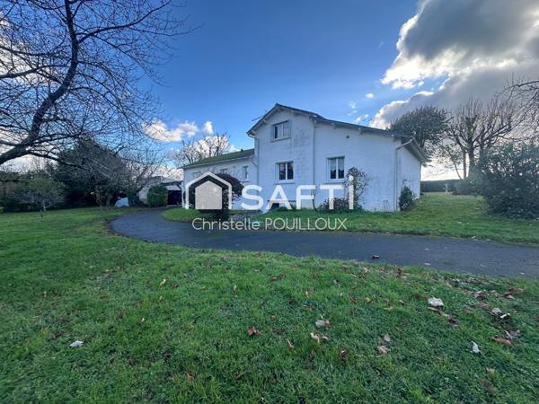Maison 3 chambres, magnifique jardin, 3 garages