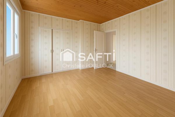 Maison 3 chambres, magnifique jardin, 3 garages