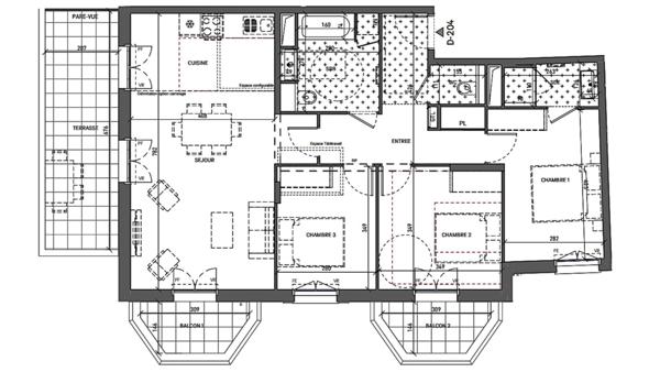 Appartement à vendre 4 pièces 90 m² Serris