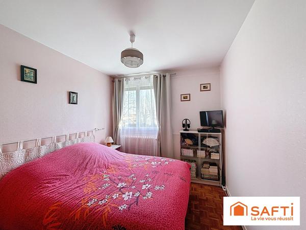 Maison familialed e 92 m2, 4 chambres, jardin et garage de 20 m2