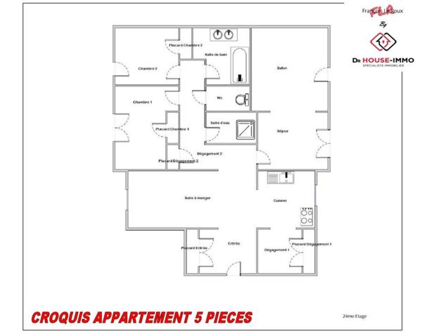 Appartement à vendre 5 pièces de 108 m²