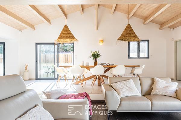 Villa contemporaine aux volumes XXL, véritable antre familial