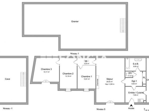 Location Maison 4 pièces 93.9 m² - 4 IMPASSE DES SABLES Vineuil Les Noels 41350