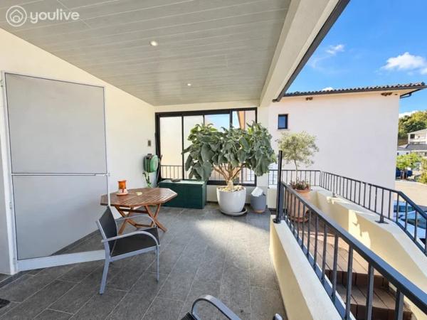 COUP DE CŒUR À PRUNETE – MAGNIFIQUE T3 AU DERNIER ÉTAGE AVEC ENTRÉE INDÉPENDANTE ET 55 M² DE TERRASSES