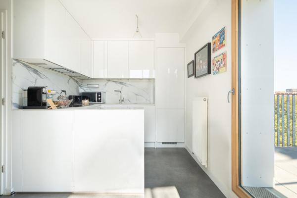 Duplex en dernier étage avec terrasse, vue Seine et Paris