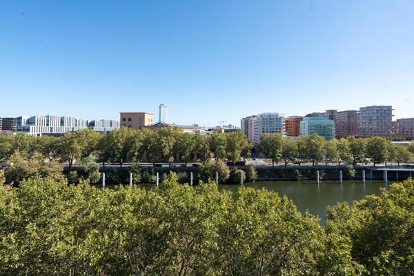 Duplex en dernier étage avec terrasse, vue Seine et Paris
