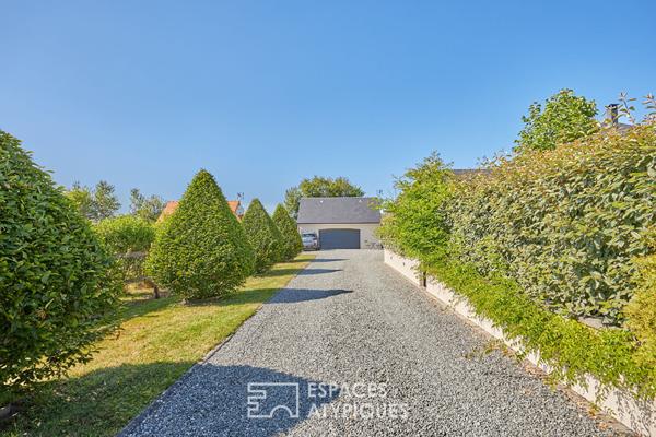 Contemporaine de caractère avec piscine