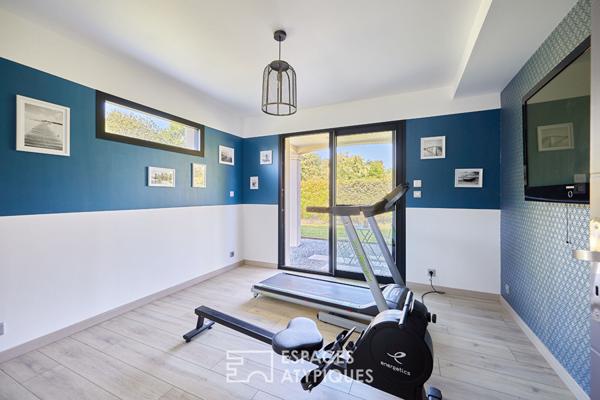 Contemporaine de caractère avec piscine