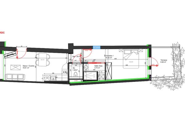 Appartement à vendre    2 pièces • 43,43 m2 Arras