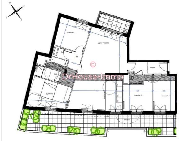 Appartement à vendre 5 pièces de 106 m²