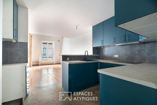 Un loft sous les toits, au coeur du Paris historique
