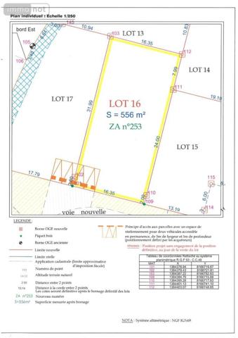 Terrain à Batir à vendre à Ducey-les-Chéris dans la Manche (50220), ref : TA588