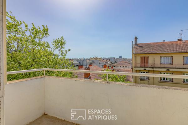 T3 en dernier étage avec balcons