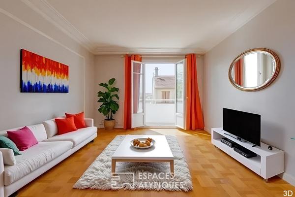 T3 en dernier étage avec balcons