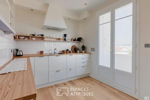 T3 en dernier étage avec balcons