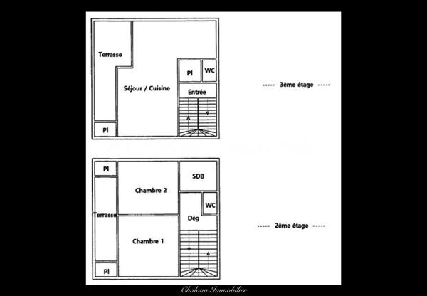 Agde (34300) DEPT 34 - LE CAP D'AGDE. DUPLEX INVERSÉ, 2 CHAMBRES. BALCONS, PISCINE COLLECTIVE