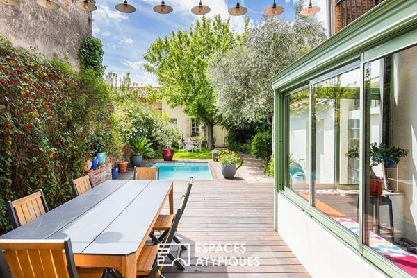 Maison de caractère au centre-ville de Grenade avec jardin et piscine