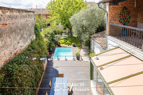 Maison de caractère au centre-ville de Grenade avec jardin et piscine