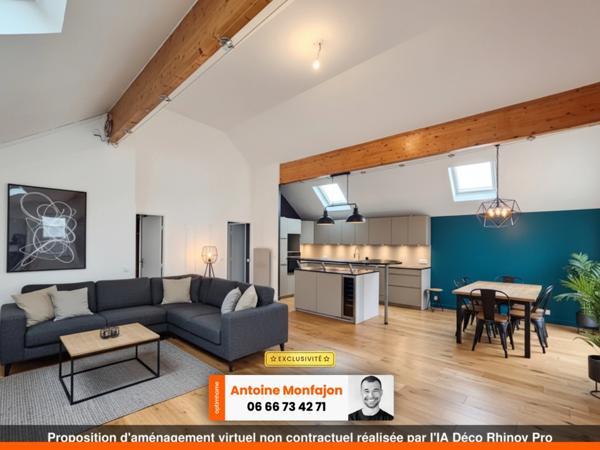 94350 VILLIERS-SUR-MARNE - CENTRE VILLE - LOFT - 106m² - 4 PIÈCES - 2 CHAMBRES - 2 BALCONS - DERNIER ÉTAGE - PARKING - RER 