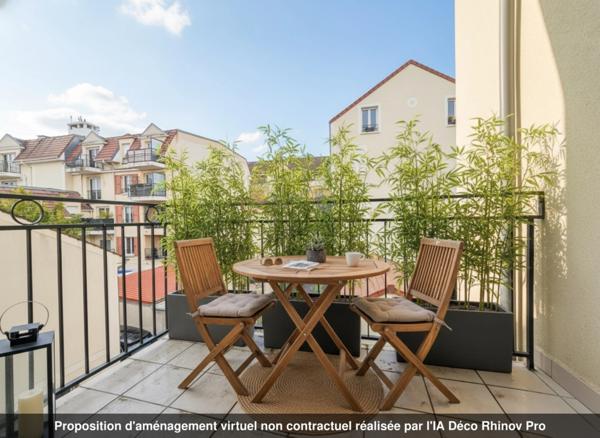 94350 VILLIERS-SUR-MARNE - CENTRE VILLE - LOFT - 106m² - 4 PIÈCES - 2 CHAMBRES - 2 BALCONS - DERNIER ÉTAGE - PARKING - RER 